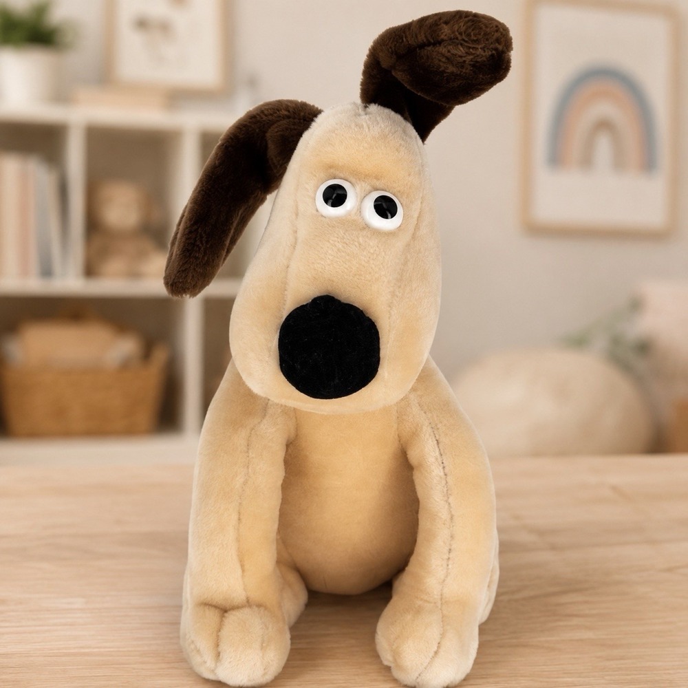 Wallace & Gromit Gromit Plush Dog 1989 Born To Play Vintage Stuffed Animal